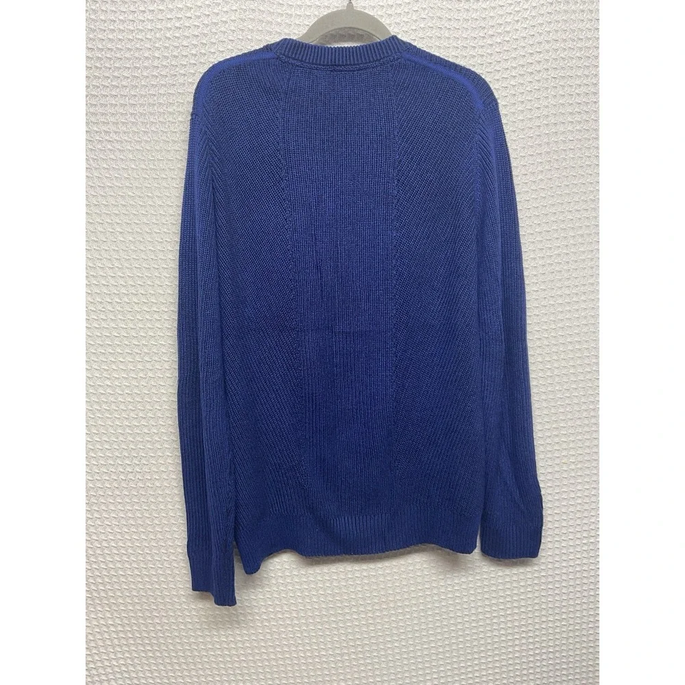Ted Baker Mens Mixme Directional Ribbed Crewneck Sweater Cotton Blend Size 4/ L